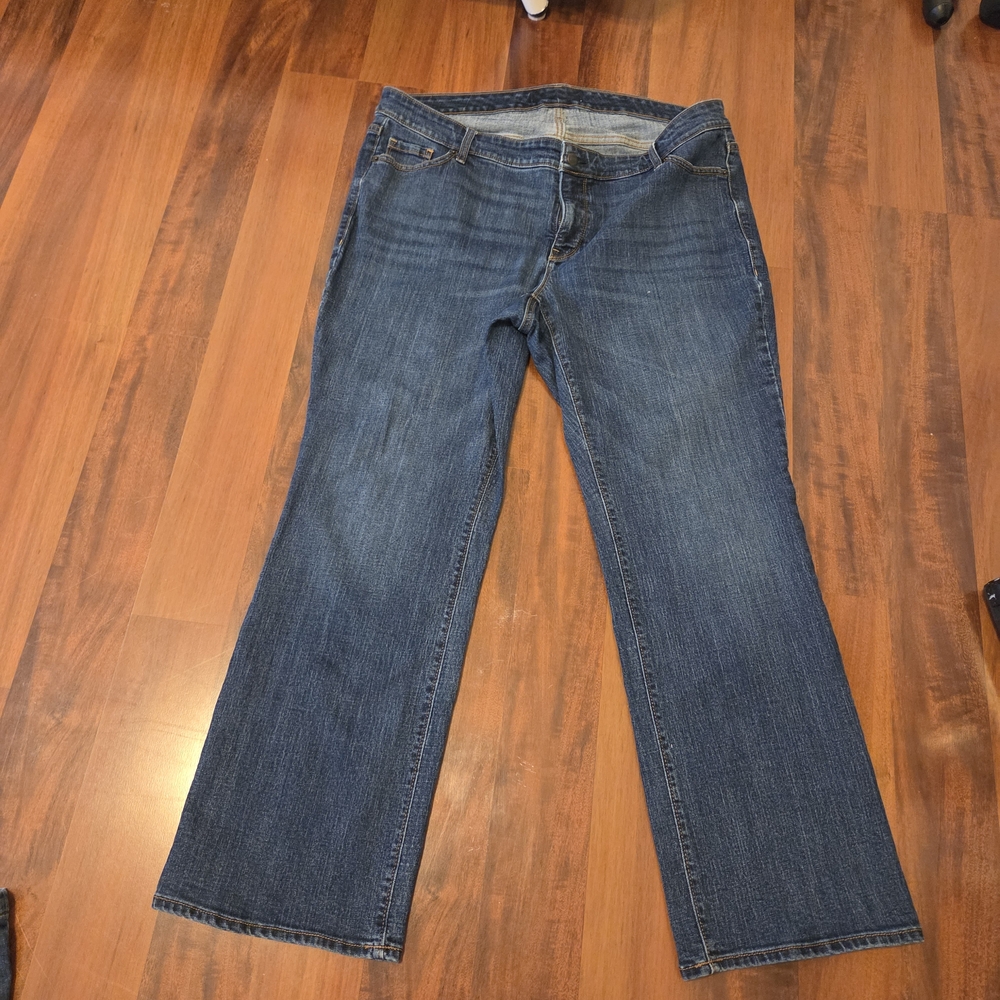 Source Unknown Dark Blue Women's Flare Jeans